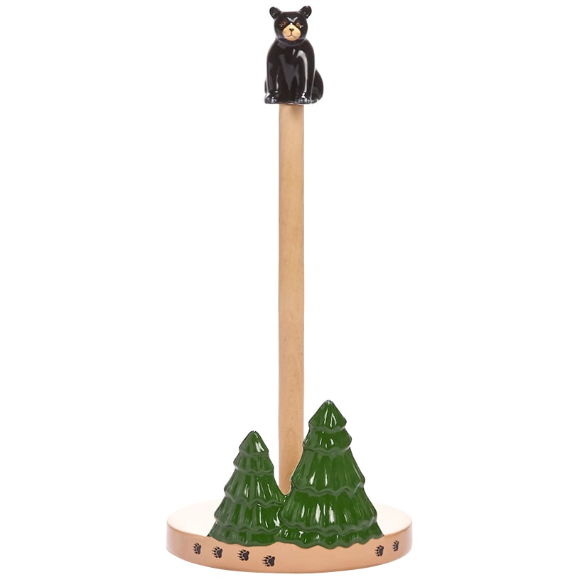 Lodge Kitchen Décor - Sponge Holder, Paper Towel Holder, Salt & Pepper