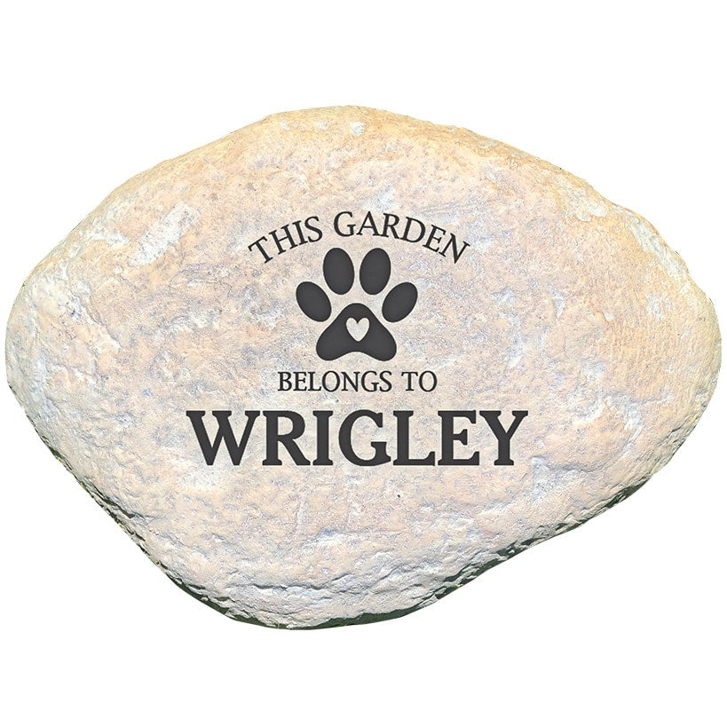 Personalized Belongs to Pet Garden Stone