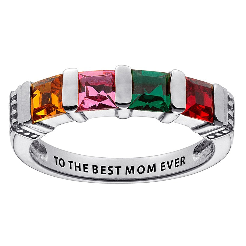Personalized Birthstone Ring 2 to 5 Stones
