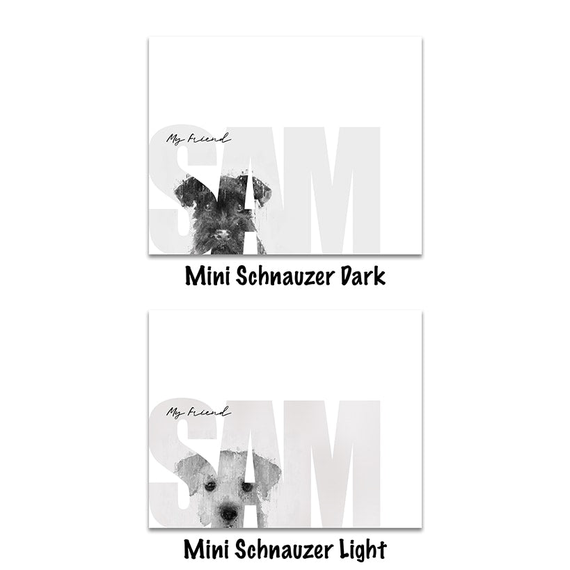 Personalized "My Friend" Dog Wall Hangings