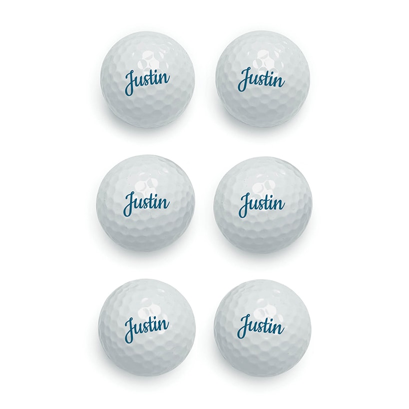 Personalized Name Golf Balls Set of 6