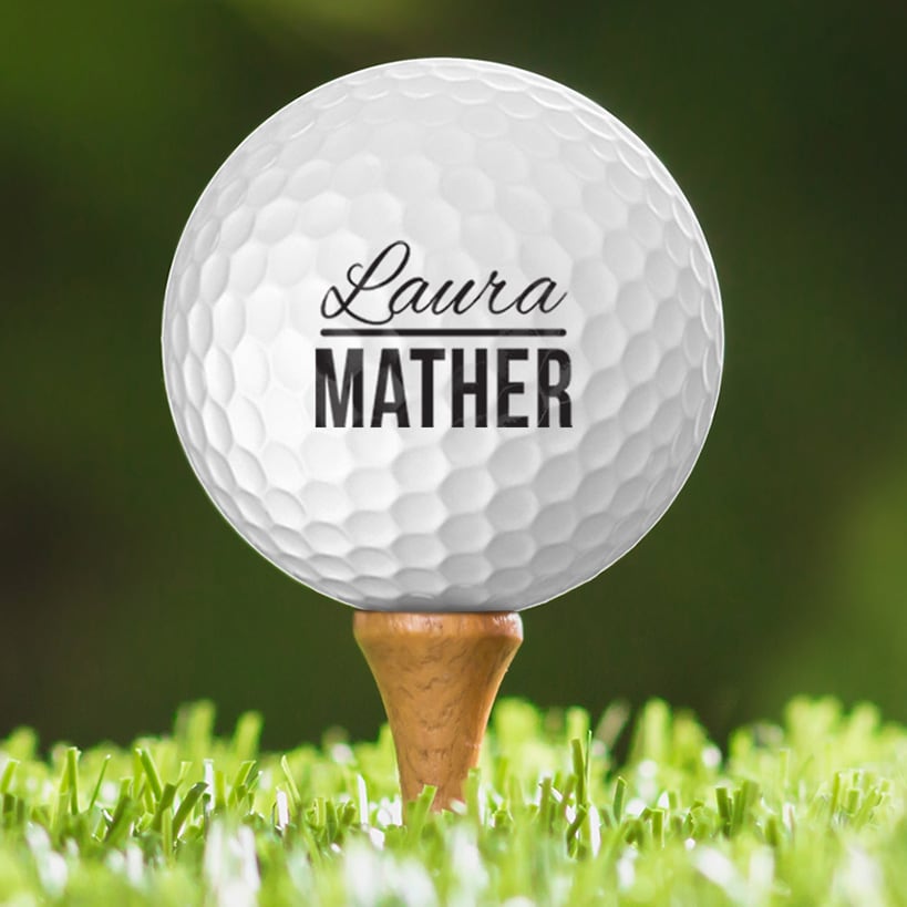 Personalized Golf Balls Set of 12