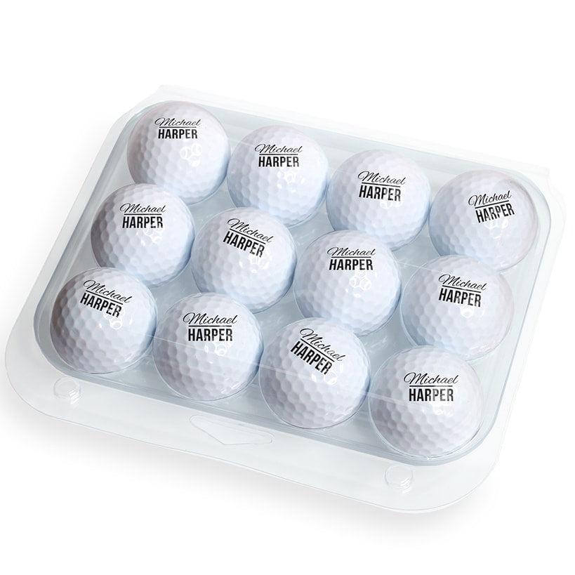 Personalized Golf Balls Set of 12