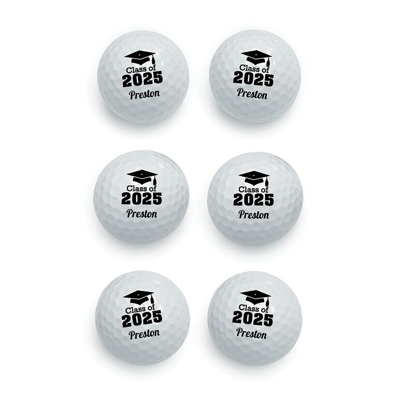 Personalized Name Golf Balls Set of 6