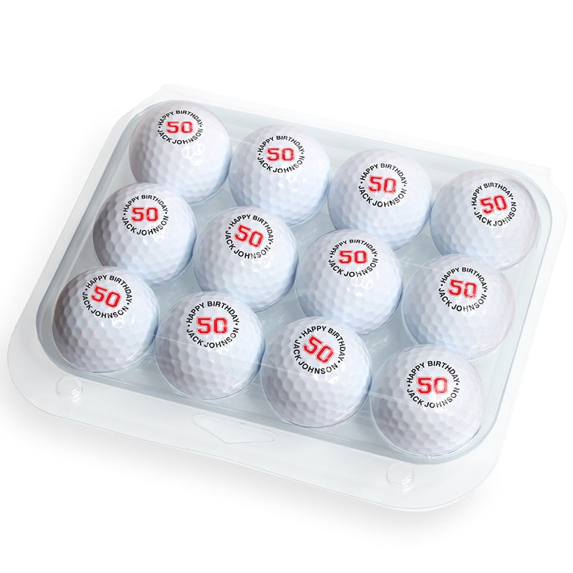 Personalized Golf Balls Set of 12