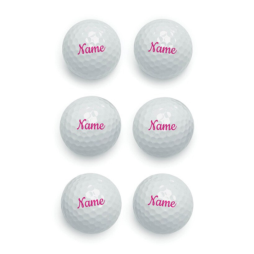 Personalized Name Golf Balls Set of 6