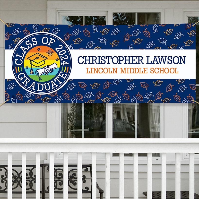 Personalized Graduate House Banner or Flag