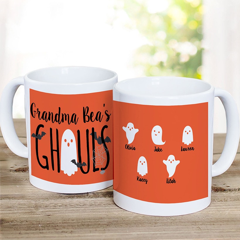 Personalized Grandma's Ghouls Ghosts Coffee Mug