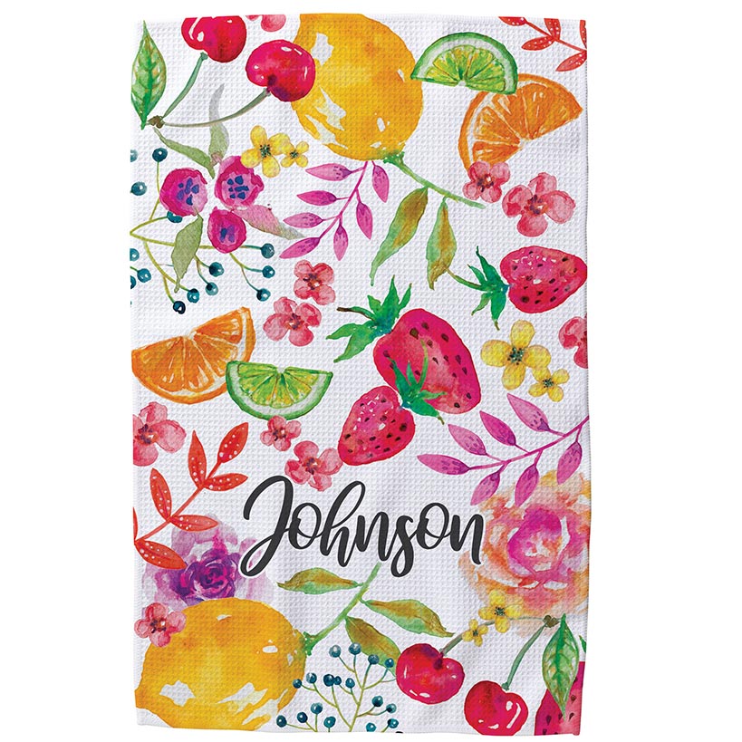 Personalized Spring Kitchen Towels
