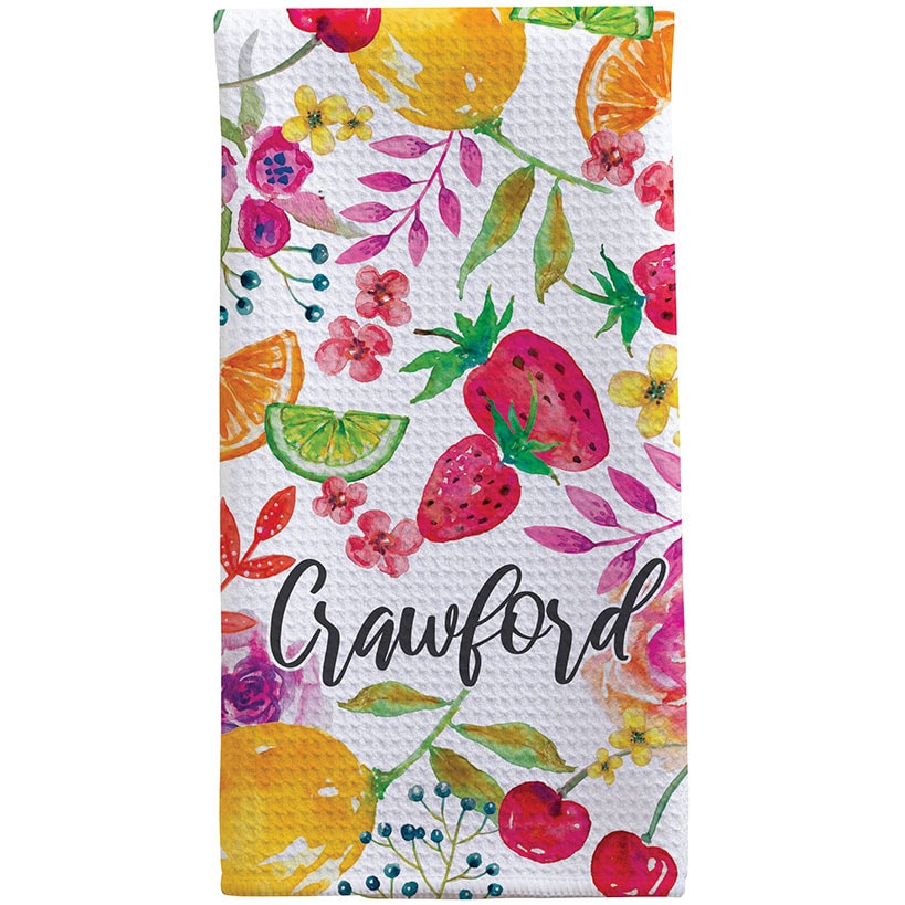 Personalized Spring Kitchen Towels