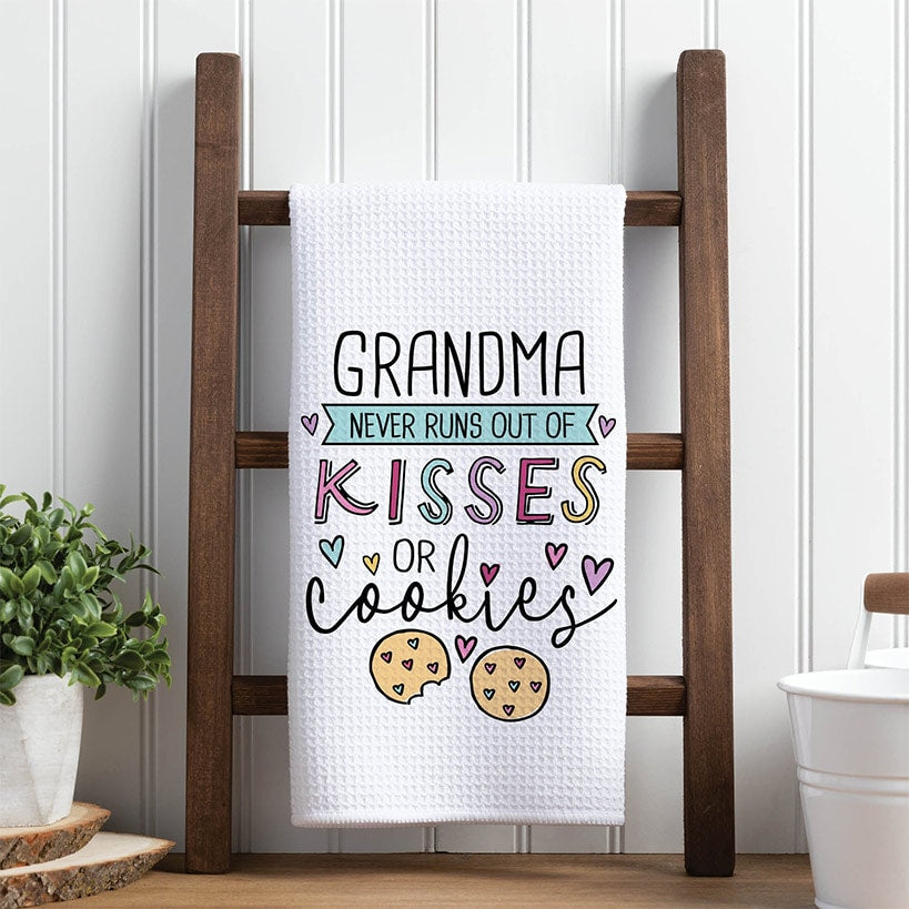 Personalized Humor Kitchen Towels#select-set_kisses-or-cookies