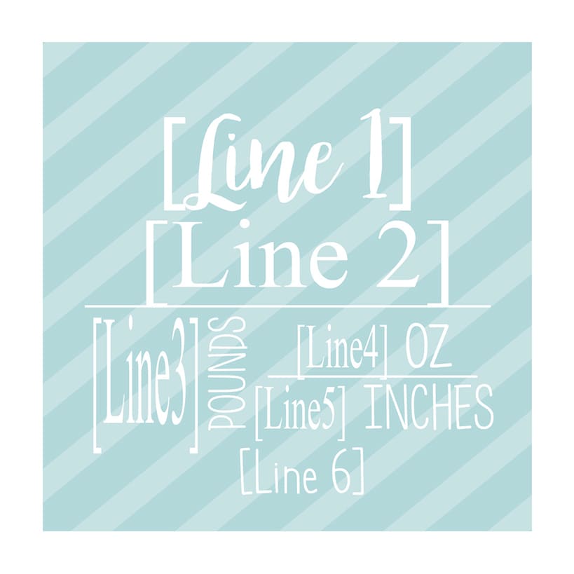 Personalized Glass Ornament Boy Announcement