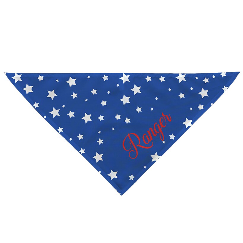 Personalized Patriotic Stars Dog Bandana