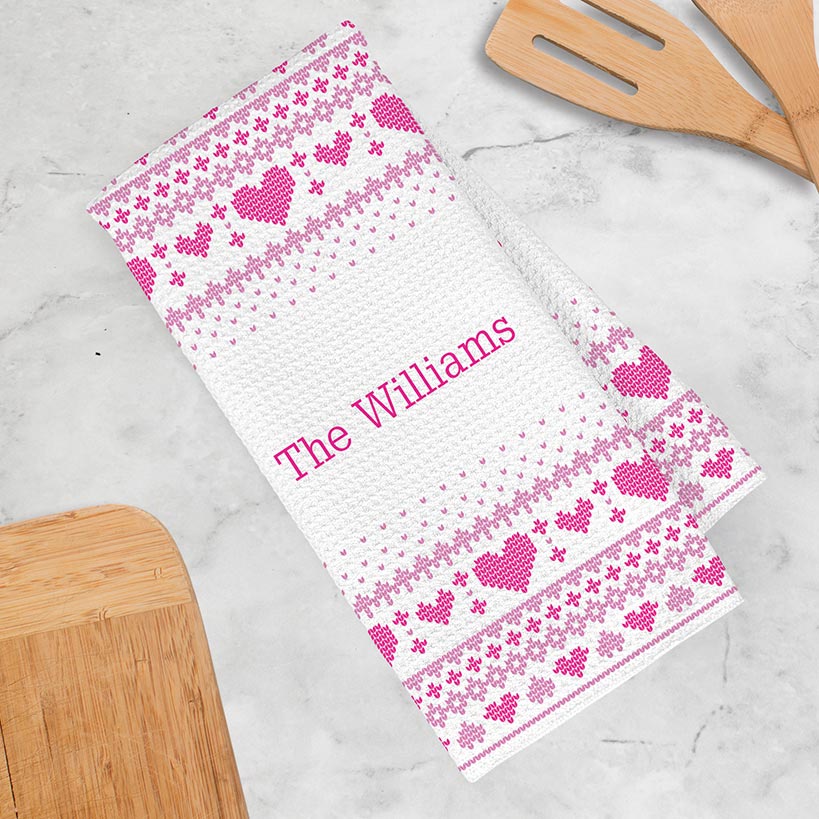 Personalized Spring Tea Towel