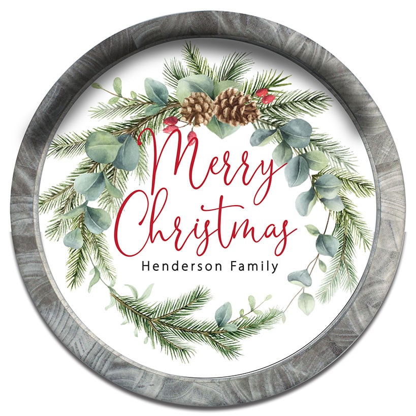Personalized Merry Christmas Wall Sign