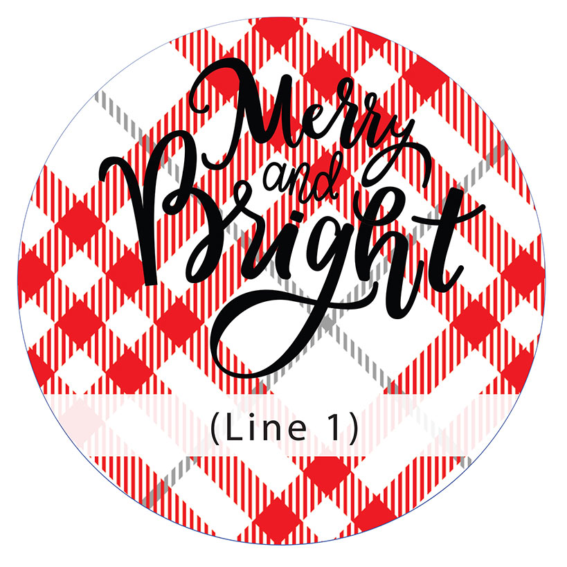 Personalized Christmas Wall Sign Merry and Bright