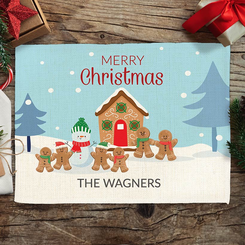 Personalized Merry Christmas Winter Wonderland Family Placement