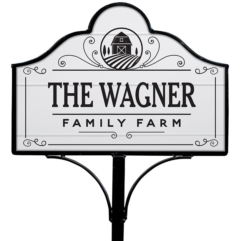Personalized Family Farm Yard Sign Magnet