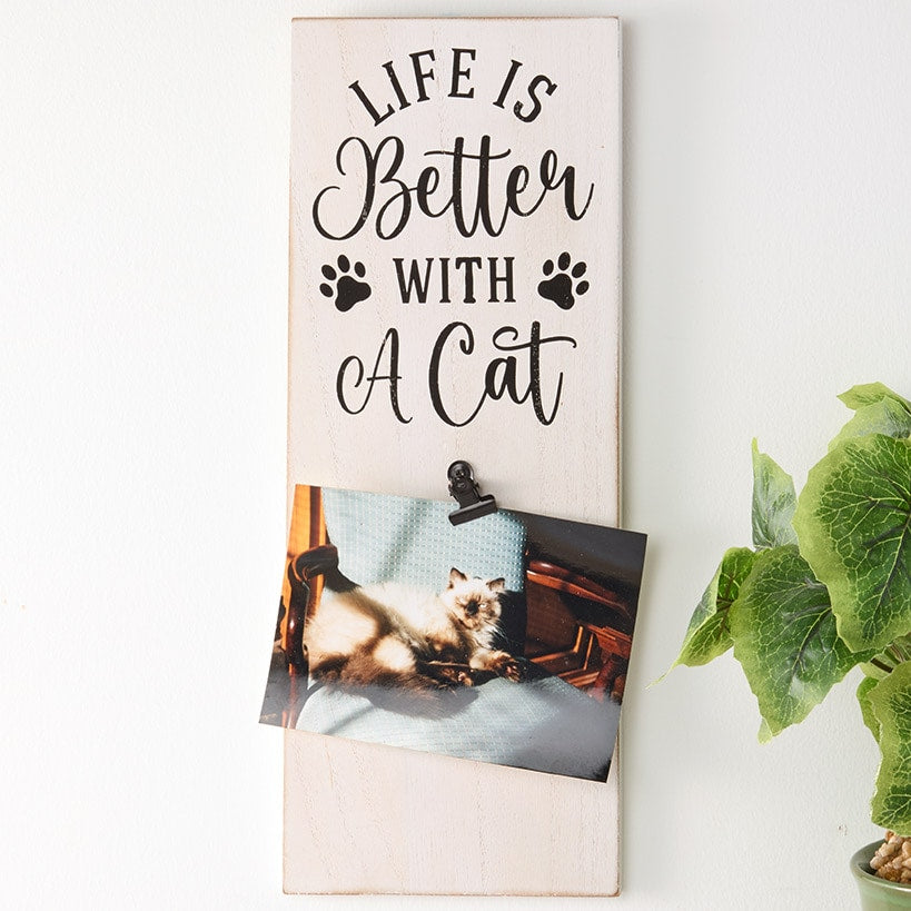 Cat and Dog Lover Wall Decor With Sentiment Or Frame