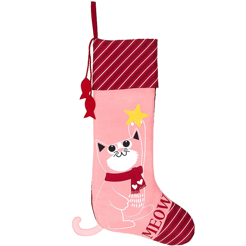 Cat & Dog Pet Themed Tree Skirt or Stocking