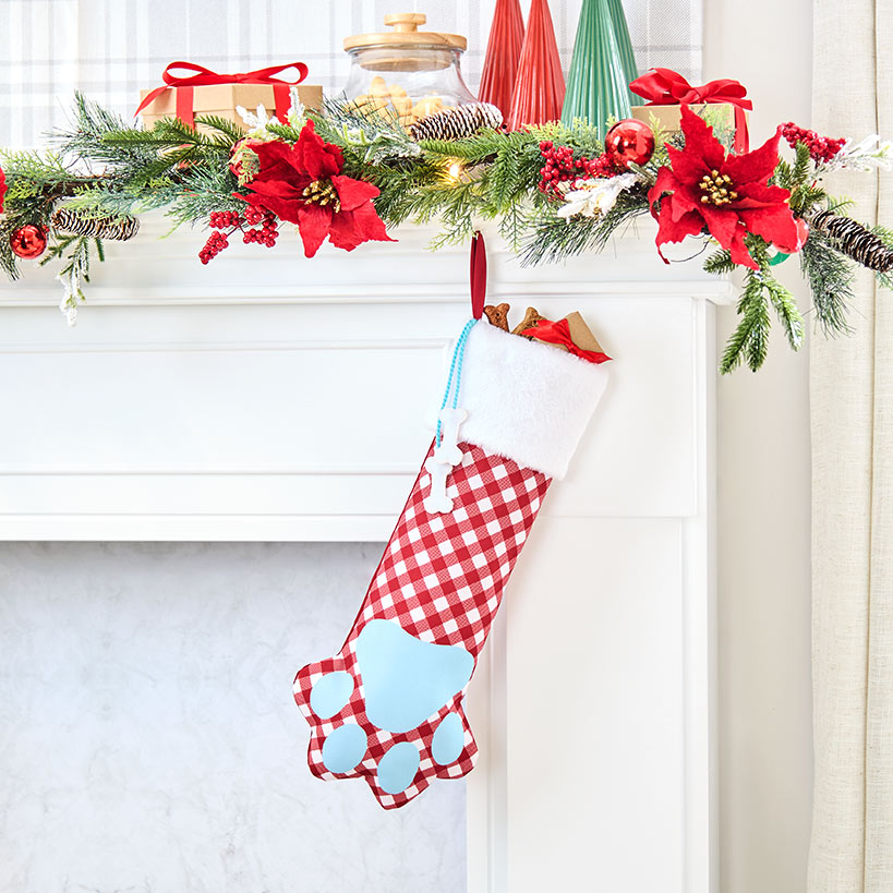 Cat & Dog Pet Themed Tree Skirt or Stocking
