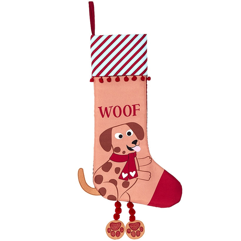 Cat & Dog Pet Themed Tree Skirt or Stocking