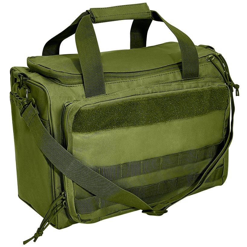 Pistol Range Bag With Zippered Main Compartment and Shoulder Strap
