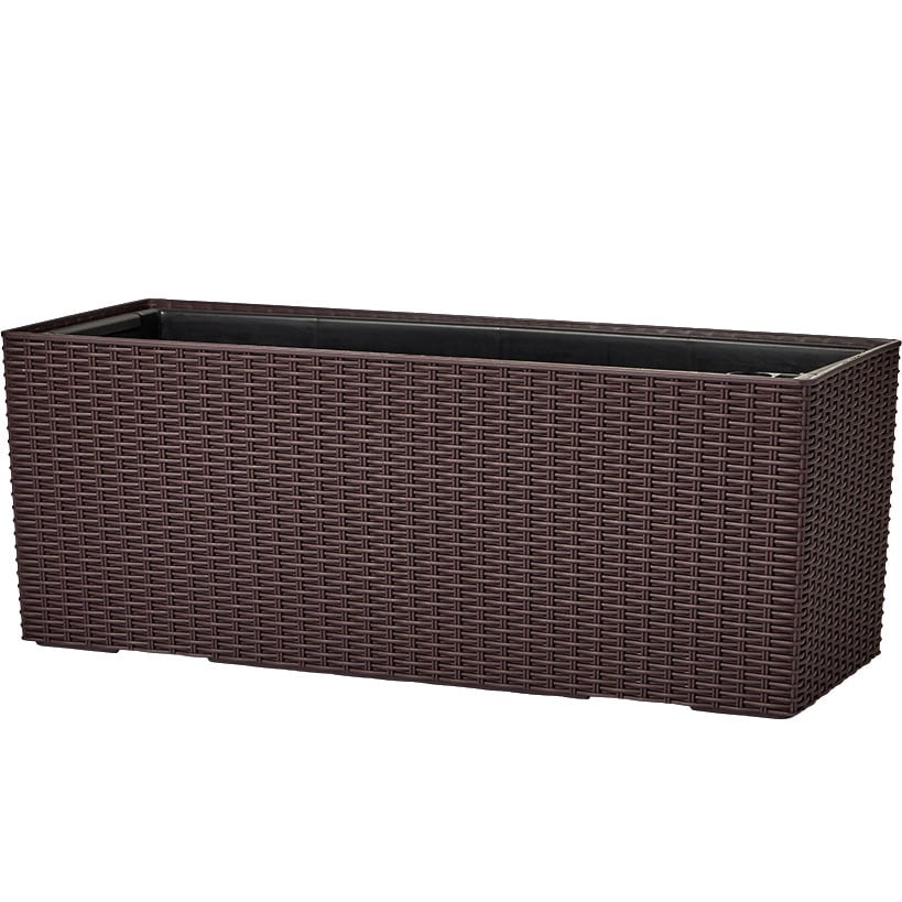 Wicker-Look Rectangle Planter