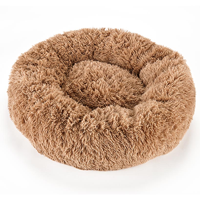 Small Round Pet Plush Donut Bed