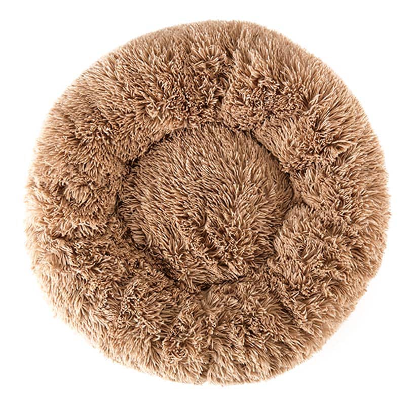 Small Round Pet Plush Donut Bed