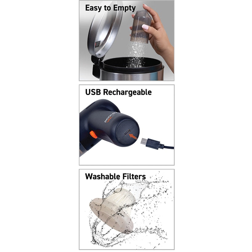 Pocket Vac™ Cordless Portable Handheld Vacuum
