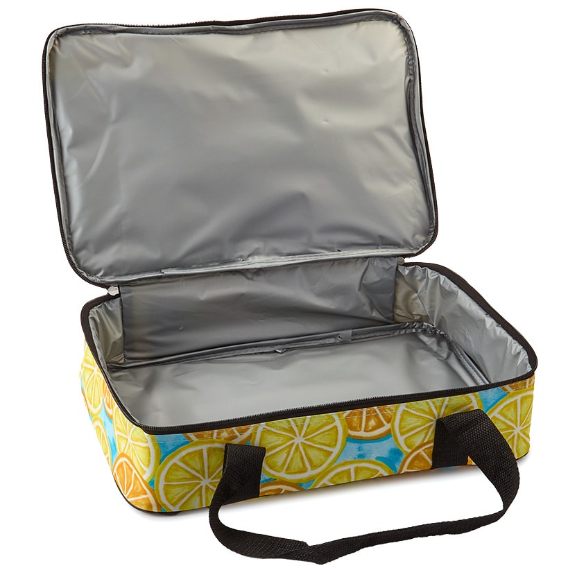 Insulated Travel Carry Bag for Casseroles - Citrus Print