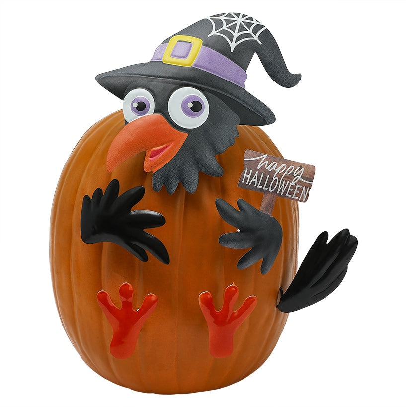 Pumpkin Decorating Kits Metal In Cat Ghost Bird Or Skeleton Characters