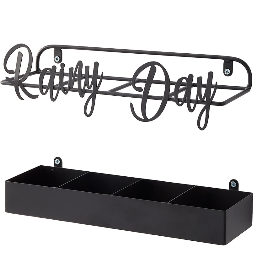 Entryway Wall-Mounted Umbrella Stand - 4 Slots