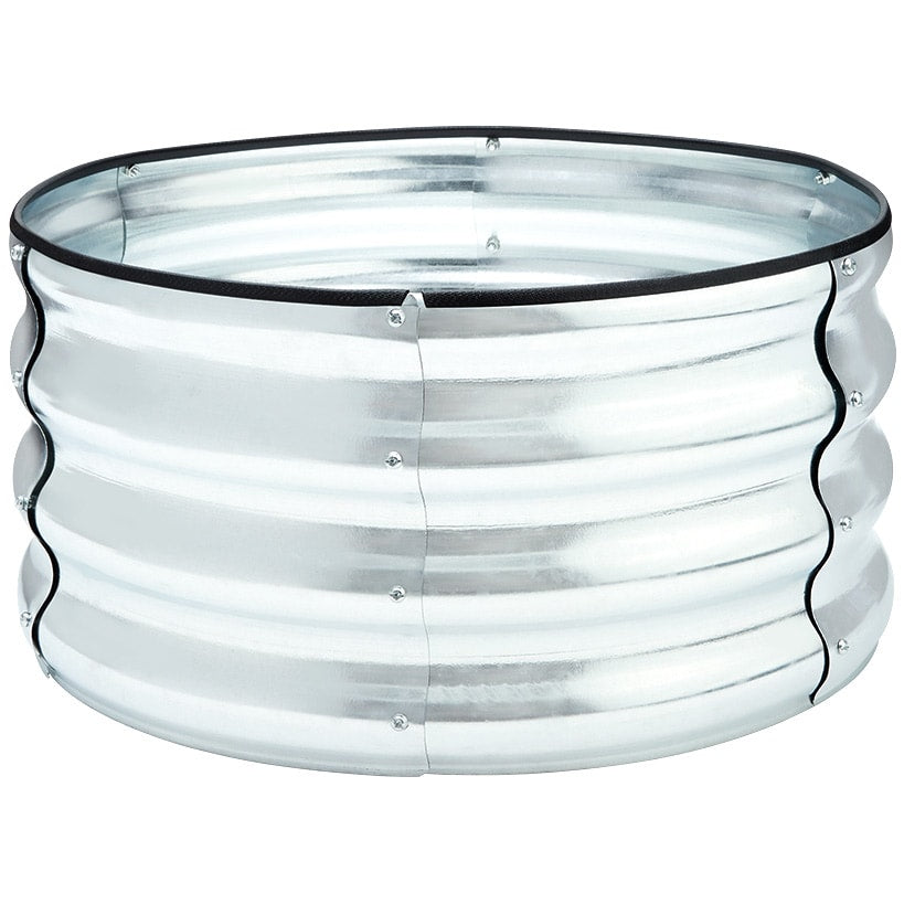 Round Galvanized Raised Garden Bed Kit