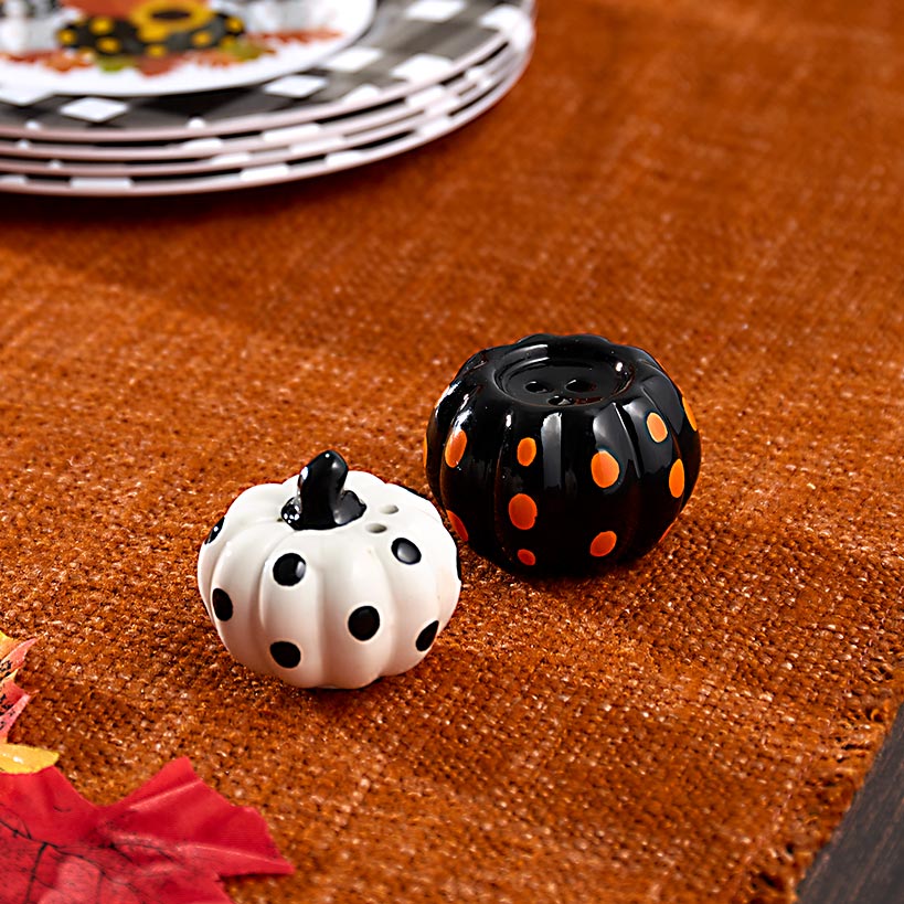 Plaid Pumpkin Harvest Serveware