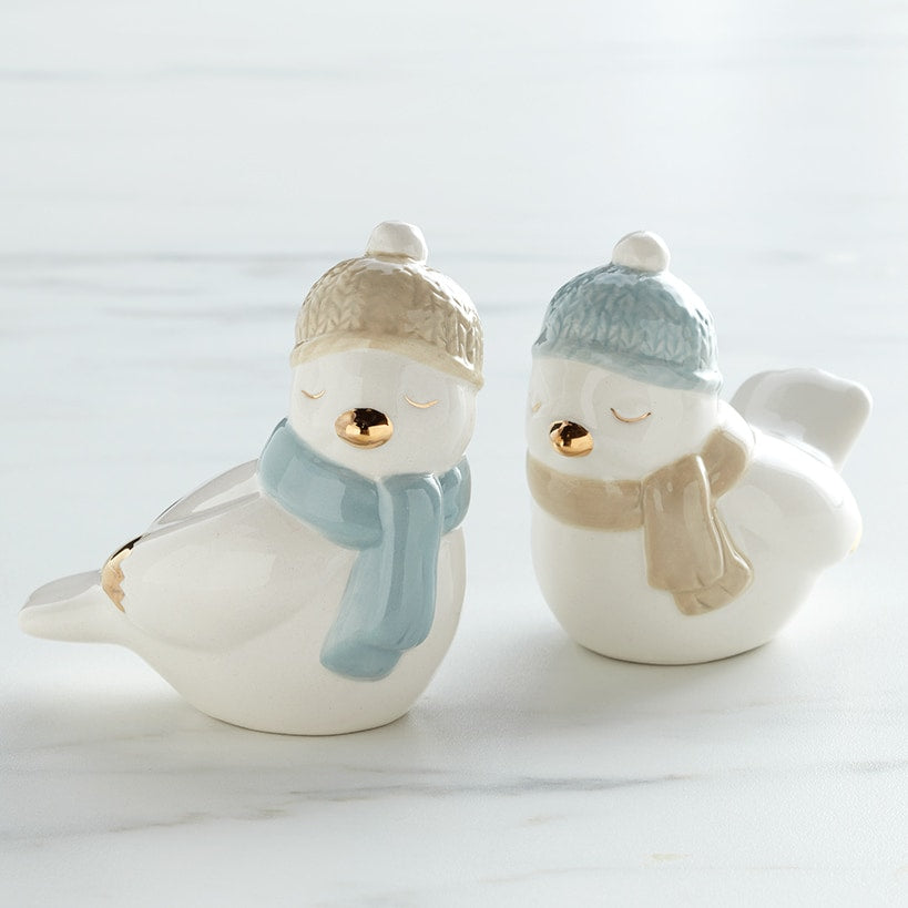 Winter Birds Salt and Pepper Shakers