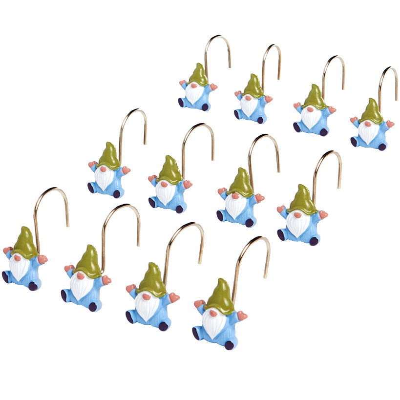 Spring Gnome Shower Curtain, Hand Towels, Valance or Hooks