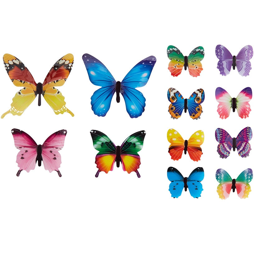 Set of 24 Glow-in-the-Dark Butterflies-Magical Wall Decorations