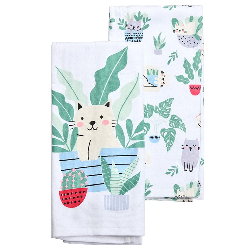 Set of 2 Cotton Kitchen Towels