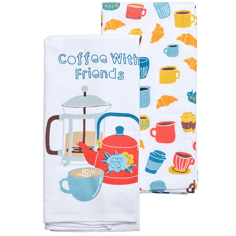 Set of 2 Cotton Kitchen Towels