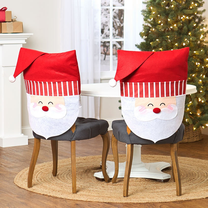 Christmas Dining Chair Covers Set of 2