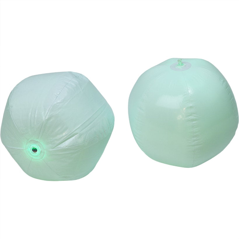 Inflatable LED Glowing Balls Set of 2 Color Change With Remote