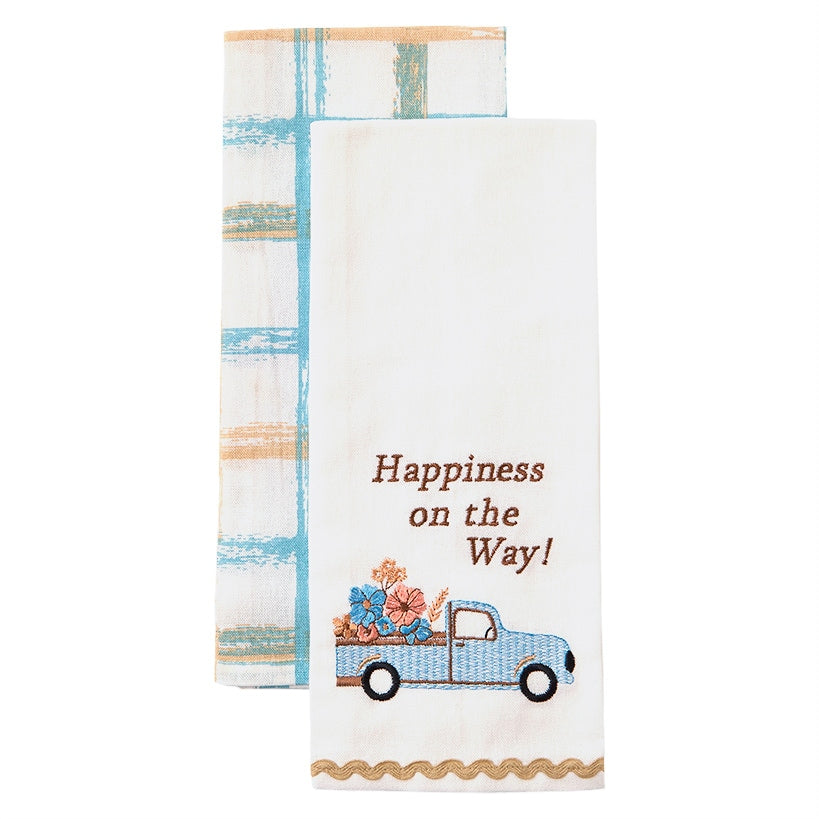Kitchen Towels Spring Floral Set of 2