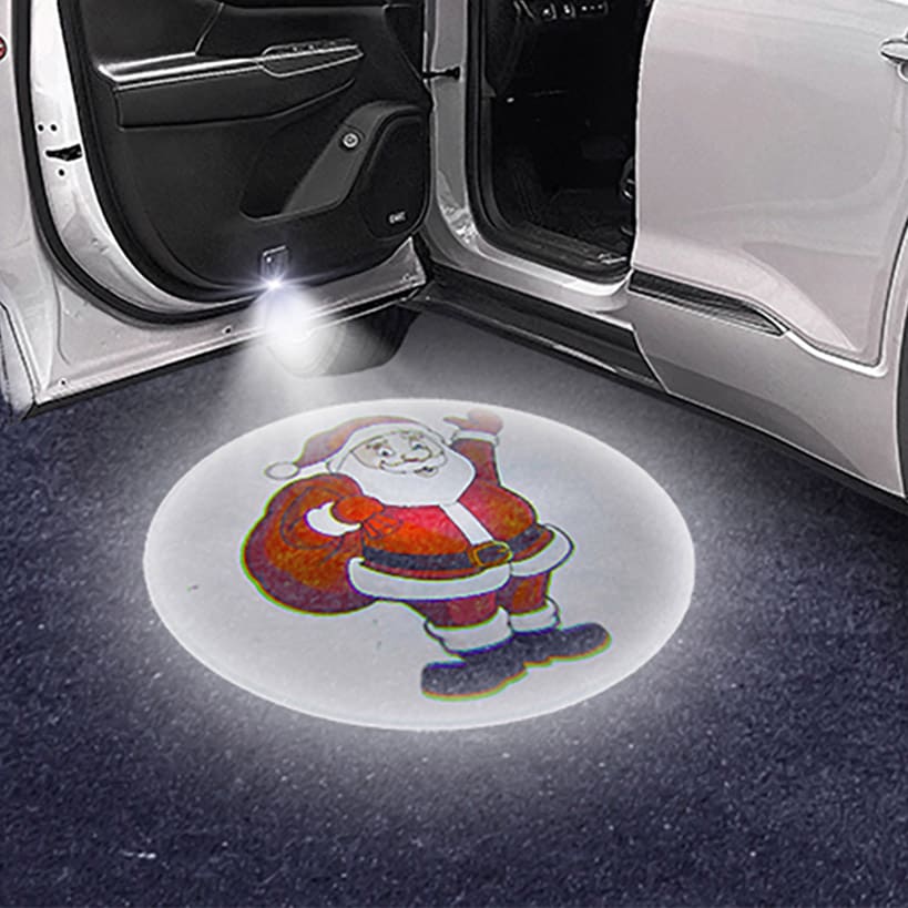 Car Door Santa LED Light Projector - Set of 2