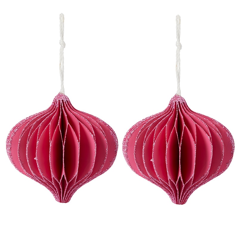 Sets of 2 Paper Shape Ornaments