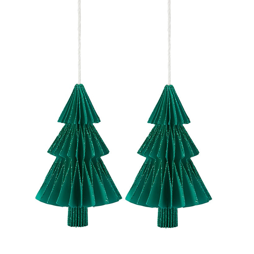Sets of 2 Paper Shape Ornaments