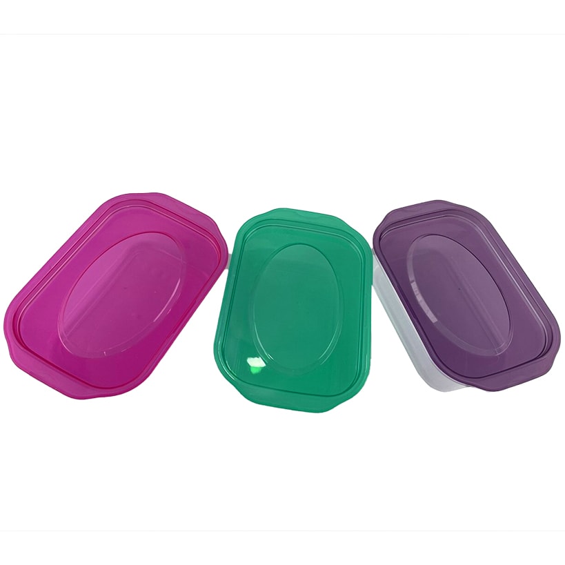 Food Storage Containers with Lids Set of 3 Clear