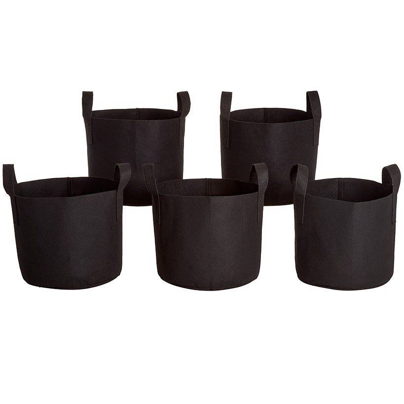 7 Gallon Grow Bags Set Of 5 With Built In Handles
