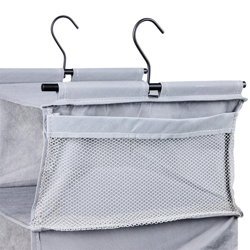 Closet Organizer with Hanging Bar for Clothes